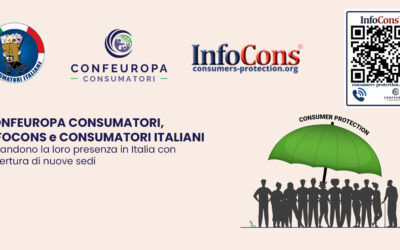 CONFEUROPA CONSUMATORI, INFOCONS E CONSUMATORI ITALIANI espandono la loro presenza in Italia con l’apertura di nuove sedi